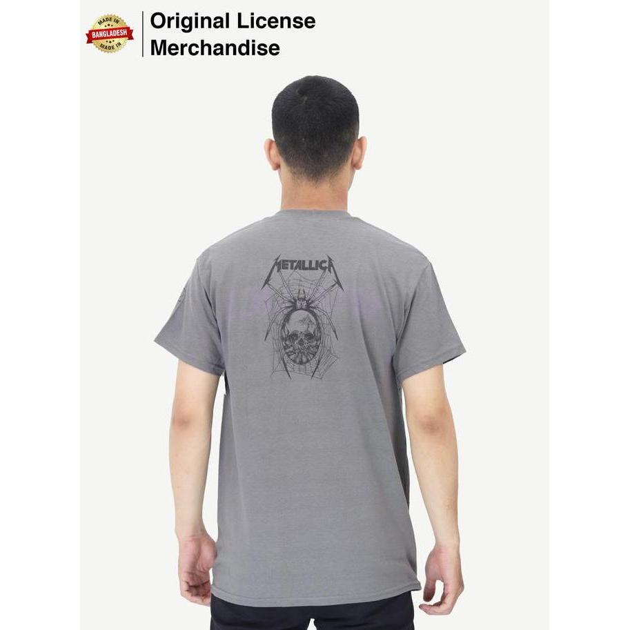 Kaos Baju Full Print Metal Musik METALLICA Original Spider All Over