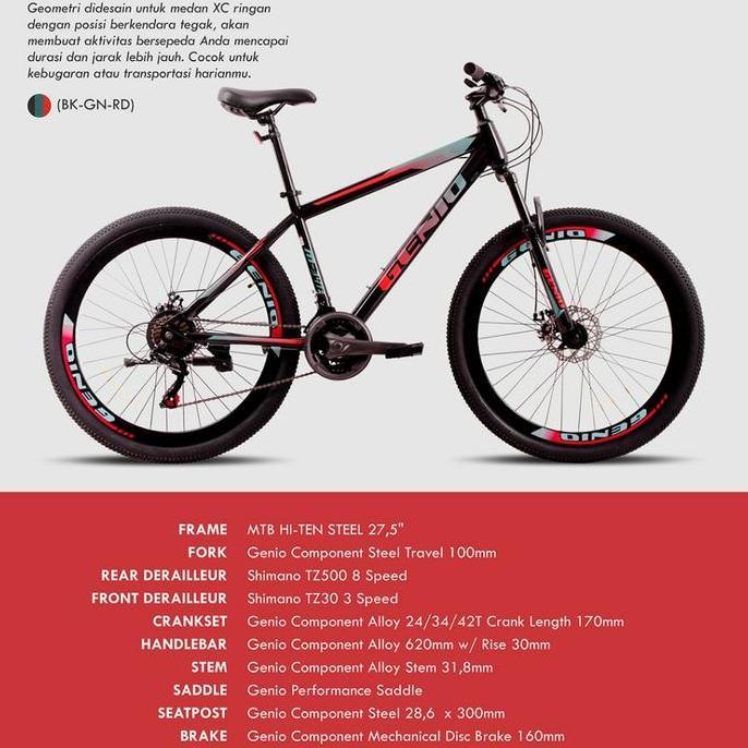 Terlaris Sepeda Mtb 27.5 Genio