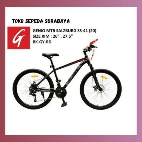 Terlaris Sepeda Gunung Mtb Genio Salzburg Ss-41 27,5 Inch 24 Speed Murah Baru