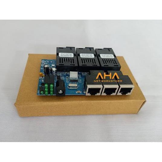 TERBARU - PCBA 3F3E POE PCBA Converter FO 3FO 3ETH POE Board Only 3F3E