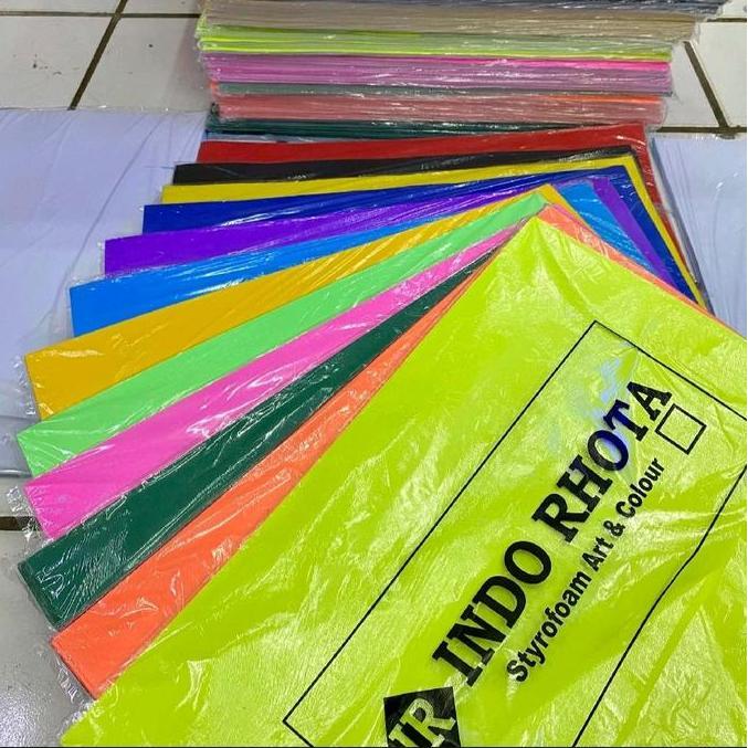 Kertas Karton Asturo (10 Lembar) / kertas Karton Warna Warni ukuran 40x60 cm Biru Hitam Hijau
