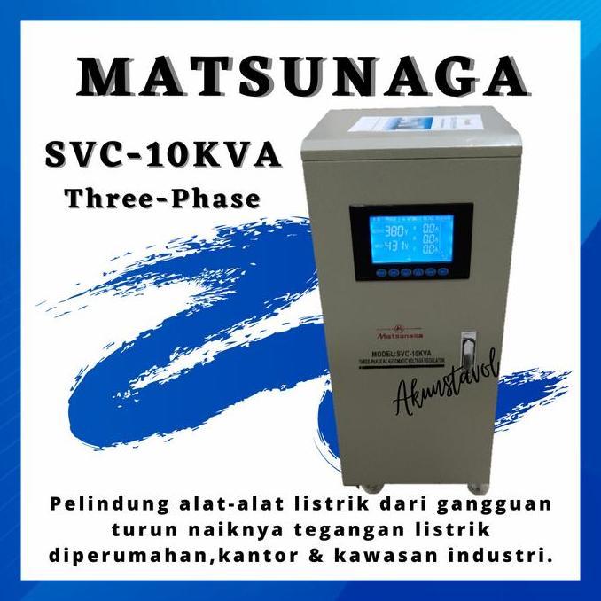 NEW Stavolt Matsunaga SVC-10KVA Three Phase - Stabilizer Listrik 10000watt