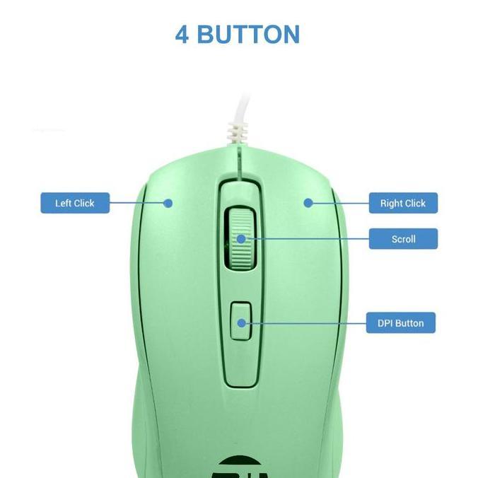 DF206 >> Mouse Wired Silent click Full Color PROFFTECH G100