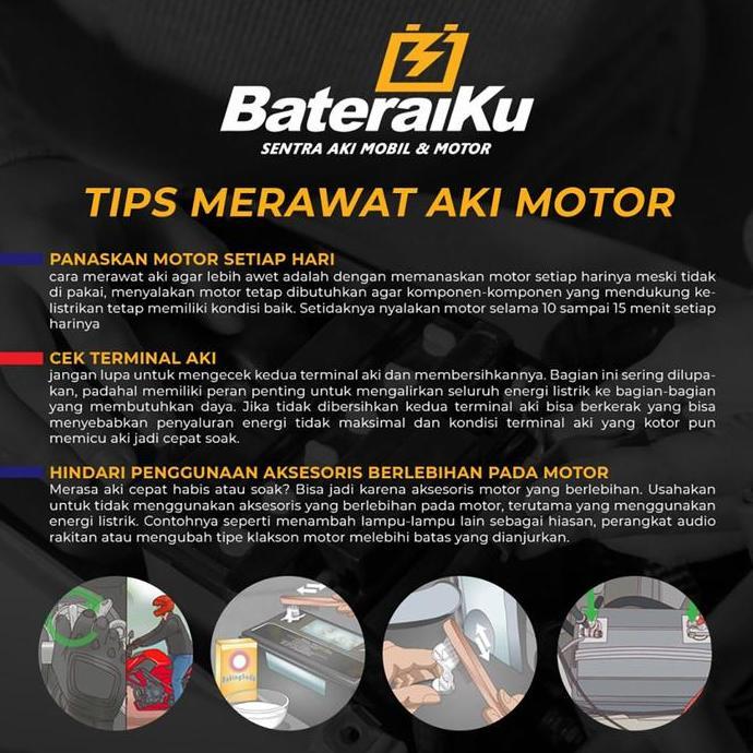 Promo Aki GS Astra GTZ8V Aki Gs Ori Aki Kering Aki Motor CBR 250, R25, Xmax, Vespa Matic, dll Diskon