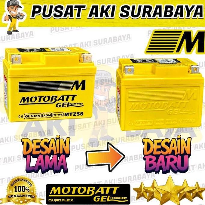 Promo AKI KERING KAGE KGGZ5S VARIO KARBU VARIO OLD 110 ACCU GEL MOTOBATT MTZ5S 12V 4.2 Ah JAMINAN GA