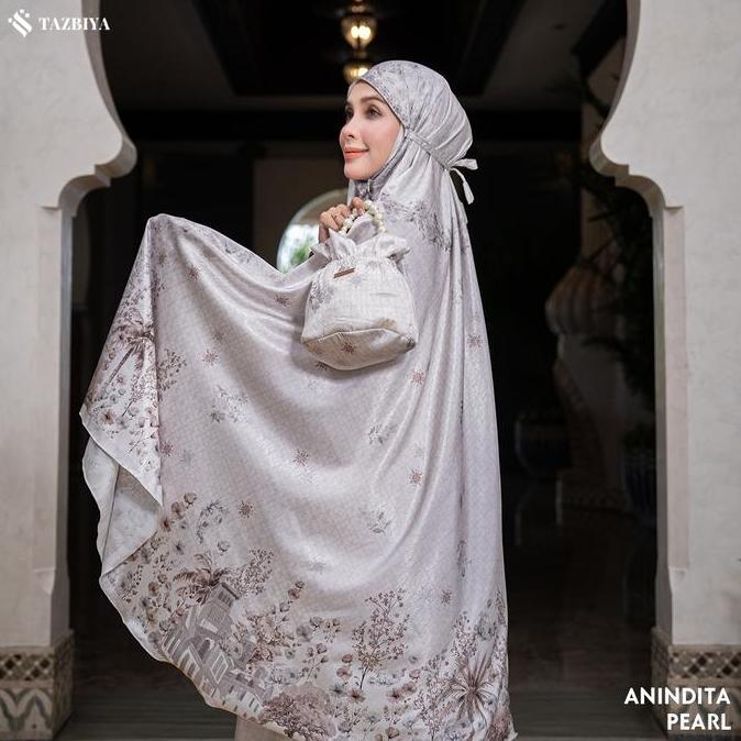 Terjangkau [New] Tazbiya - Anindita Series | Mukena Premium Dewasa 2In Set Sajadah | Mukena Sajadah 