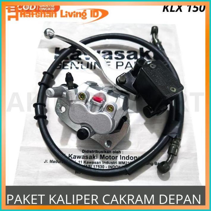 Quality Kepala Babi Kaliper Depan + Master Rem Set Depan Klx 150 Paket Rem Set Depan + Kaliper Silve