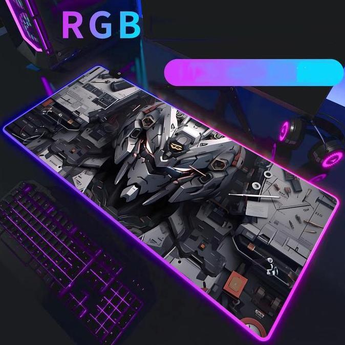 DB52 - LUCKY CAT - LED Luminous Colorful RGB Mouse Pad Gamer Mouse Mats Anti-slip | LED USB Mousepad