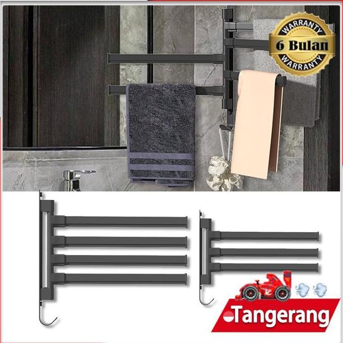 WOFLES 3/4/5 Susun Rak Gantungan Handuk Plastik Gantungan Baju Kamar Mandi