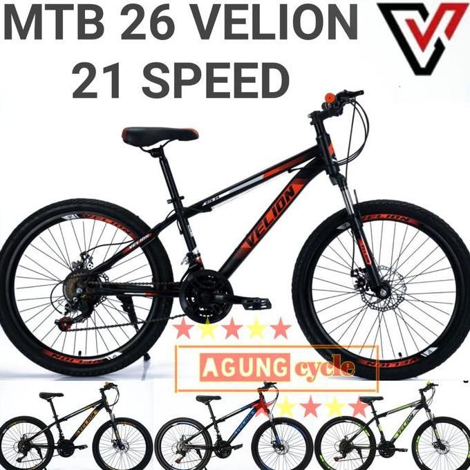 Terlaris Sepeda Gunung Mtb Velion 26 Inch 21 Speed Cakram
