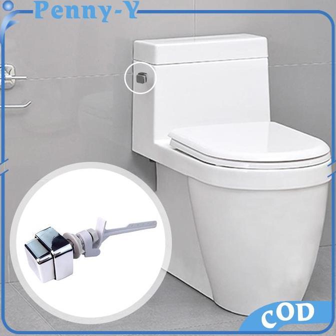 MONOLOZ Tombol Closet Duduk Tombol Closet Tombol Samping Closet Duduk Pencetan Flush Toilet Tombol C