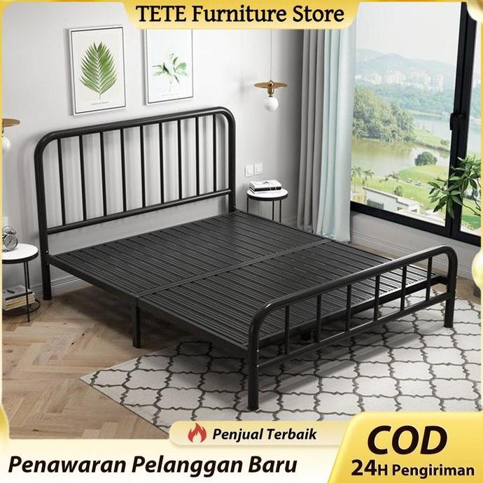 QWEKLY TETE_1 Ranjang Besi Tempat Tidur Dipan Tempat Tidur Ranjang Besi Dipan Besi Divan Besi Dipan 