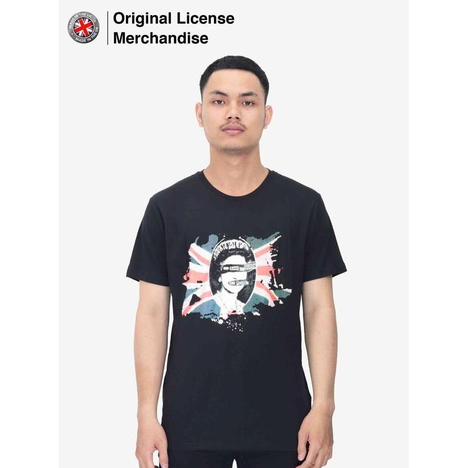 Kaos Shirt Tshirt Band Original SEX PISTOLS God Save The Queen Flag