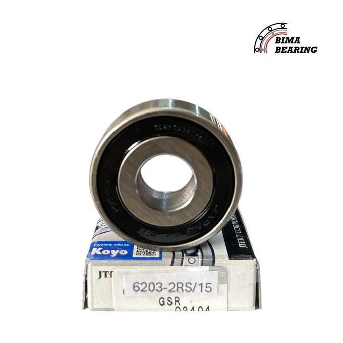 Promo BEARING 6203 2RS/15 AS 15MM 15X40X12 TUTUP KARET KOYO JAPAN LAHER RODA BELAKANG TIGER NINJA OR