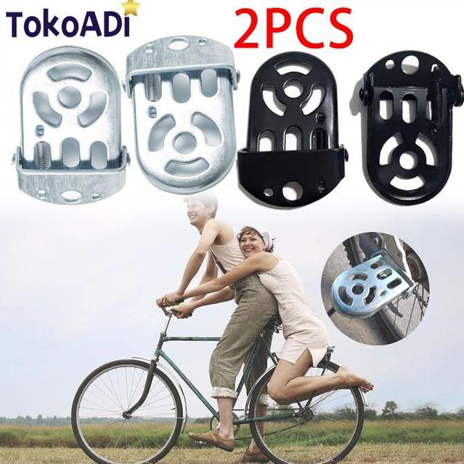 KOZOROSTORE Set Jalu Lipat Sepeda Jalu Sepeda Pedal Belakang Sepeda Pijakan Lipat Boncengan Jalu Kak