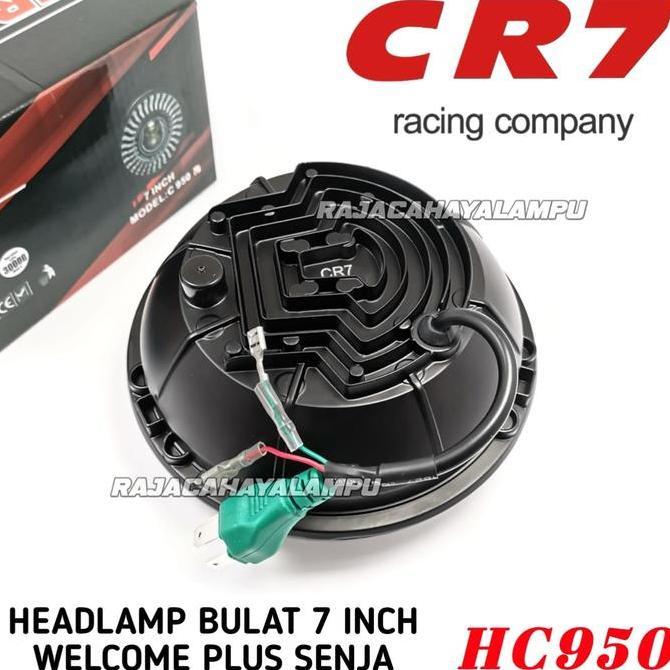 Lampu Depan Led 7 Inch C950 Model Bulat Welcome Plus Senja Headlamp Universal Motor Mobil 7 Inch All
