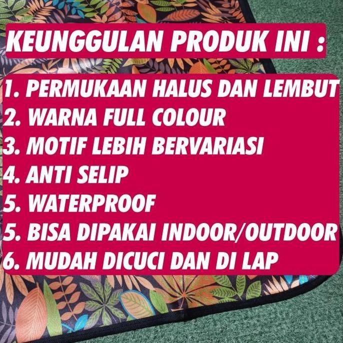 Tikar lipat ukuran super jumbo praktis serbaguna waterproof
