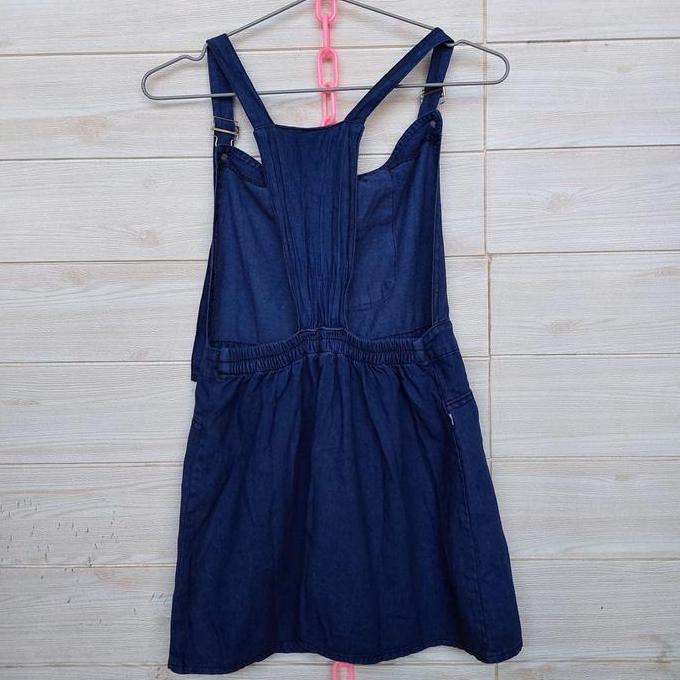 BL45 ~ Aureli Overall Jeans/Kodok Anak Model Rok Motif Karakter Umur 5-10tahun Baju Bordir