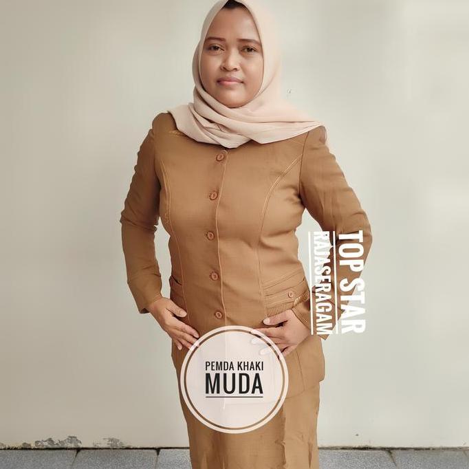 Seragam Pemda Coklat, Blazer Pemda, Setelan Pemda, Blus + Celana / Rok Terlaris