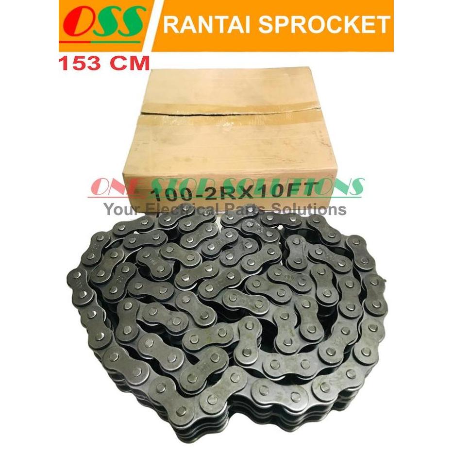 KYUSELLERSHOPS - RANTAI SPROCKET RS100-2 / ROLLER CHAIN RS 100 - 2 DOUBLE