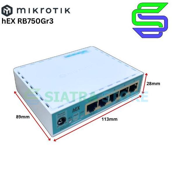 Wkprojec- Mikrotik Rb750Gr3 Hex / Rb750Gr3 Hex Router Mikrotik