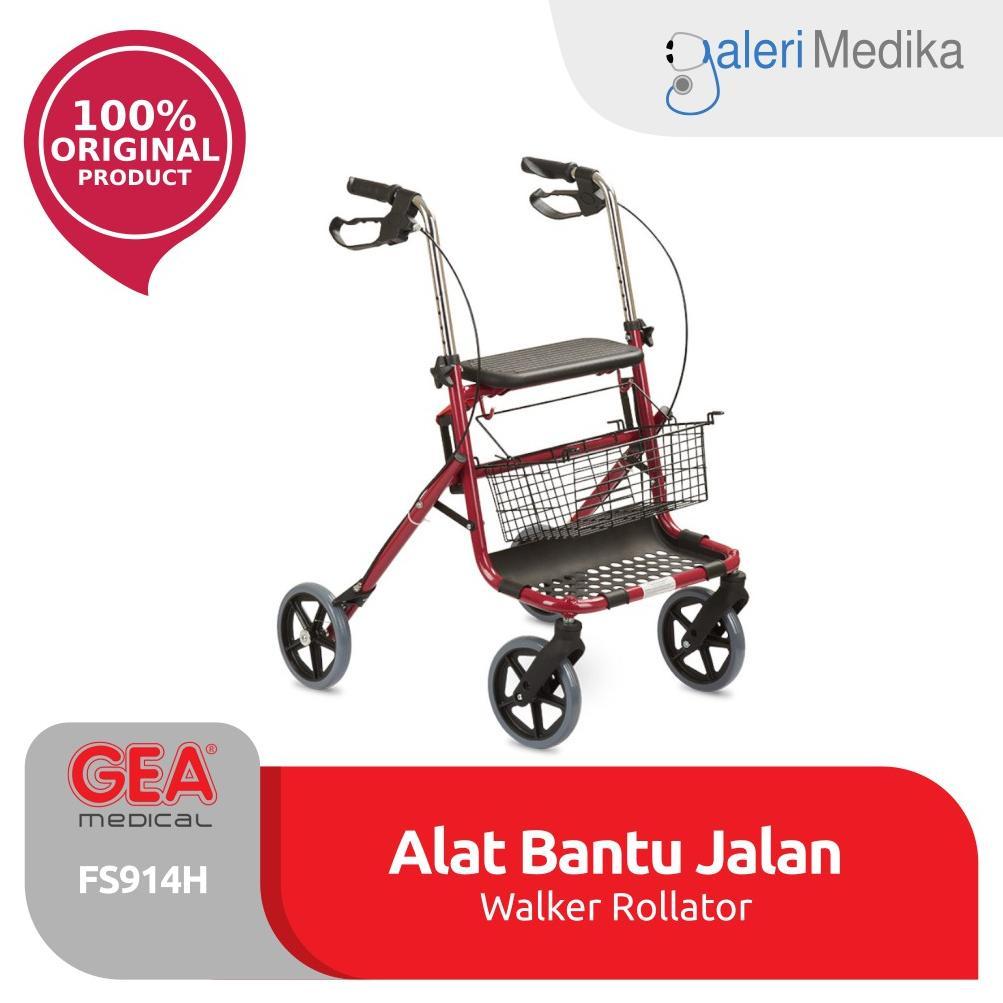 (KHUSUS GOJEK) Walker Rollator GEA FS914H / FS 914 H / FS-914H - Alat Bantu Jalan