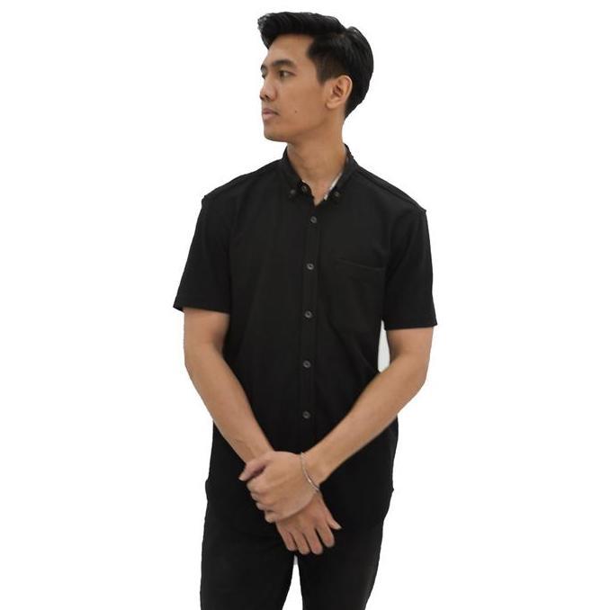 Ready Poshboy Kemeja Berlin Black - Kemeja Lengan Pendek | Original 100%