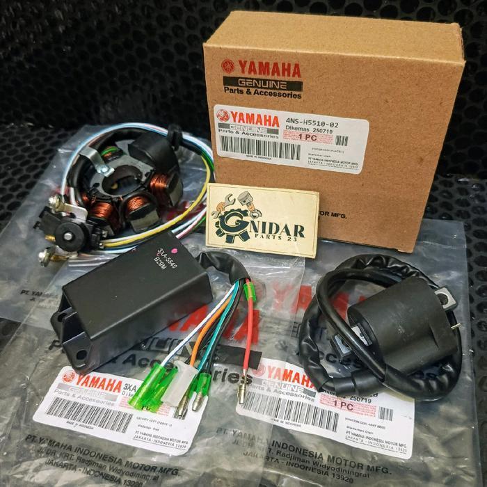 Paket Pengapian Spull Assy + Cdi Unit + Koil Coil F1Zr Force One Poswan Motorcycle Foto Original Dan