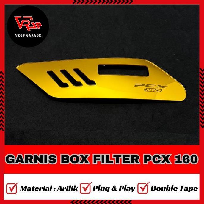 Promo Garnis Box Filter PCX 160 2021-2025/ Garnish Tutup Hawa PCX 160 Diskon