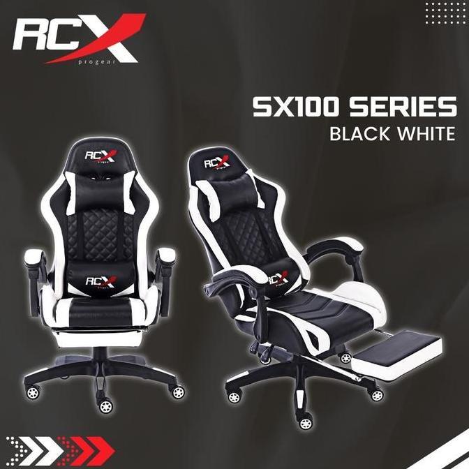 Terlaris Kursi Gaming / Bangku Gaming / Gaming Chair Rcx Progear - Putih Sx100