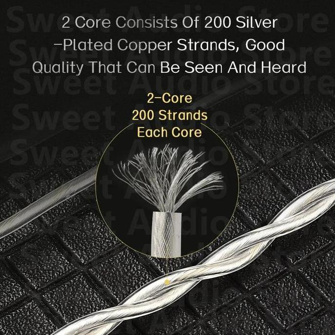 Promo SGOR Adonis Cable Kabel CA-1 High Purity Silver Plated Diskon