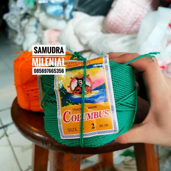 Puncakx- Tali Tambang 2Mm / Tali Tambang Kecil 2 Mm Hitam Colombus Bagus