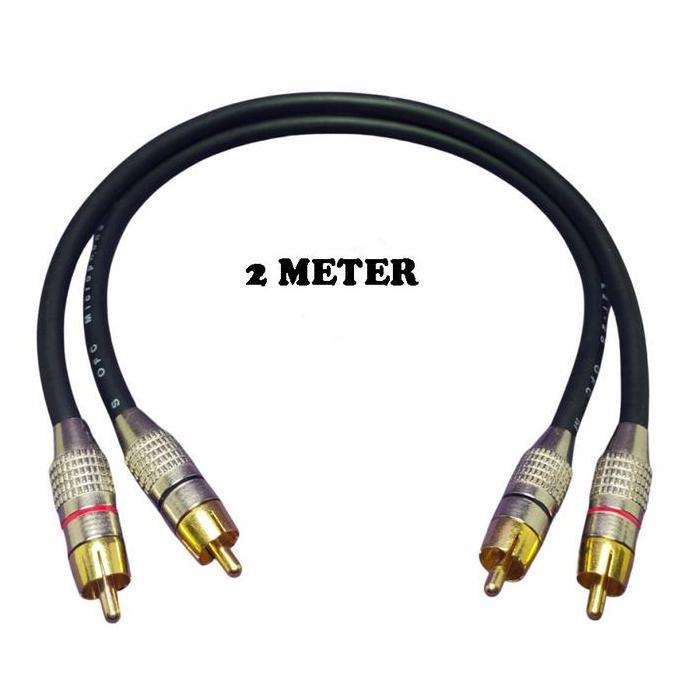 Promo kabel rca to rca pendek audio mixer amplifier RCA SILVER 1 SET Accessories Diskon