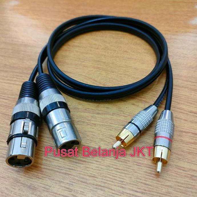 Promo Kabel Audio Mixer Jack XLR Canon Cewe to Jack Rca Diskon