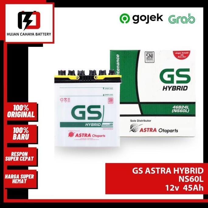 NEW Aki Mobil GS-A HYBRID NS60L / NS-60-L / NS 60 L - Aki COROLLA ALTIS