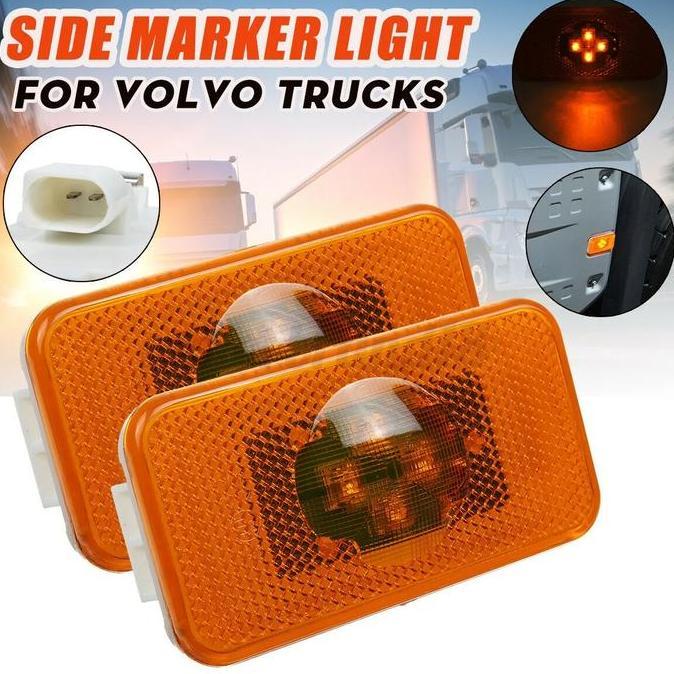 COD 10pcs Lampu Sein Samping Truk LED lampu variasi truk lampu volvo lampu truk lampu led truklampu 