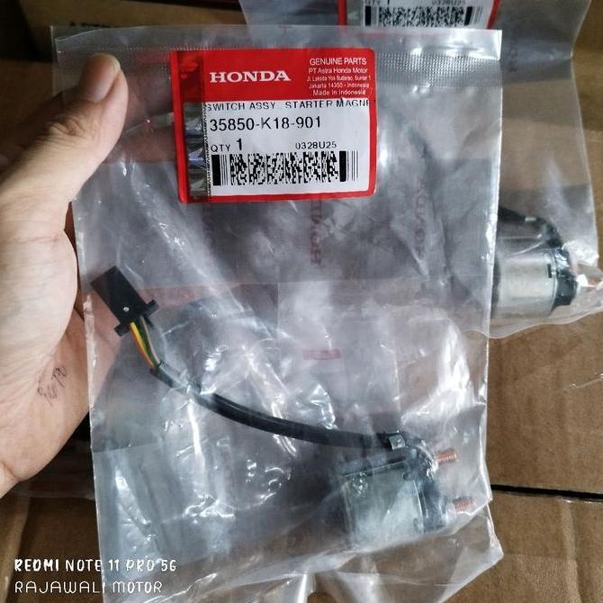 35850-K18-901 Bendik, Relay Starter Honda CBR 150R, verza K18 AHM Original