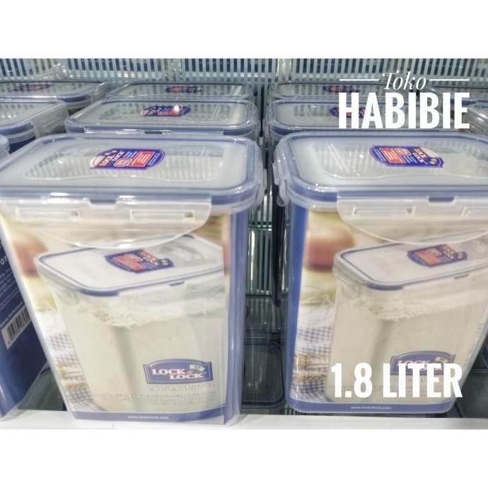 Lock n Lock Tall 1.8 L Liter Food Container Toples Kue Susu Plastik