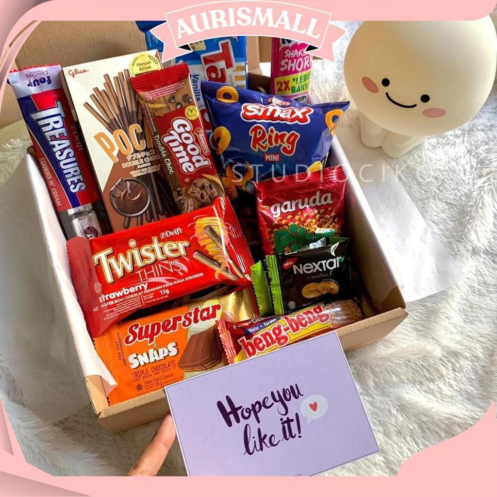 Hampers Snack Box Kado Ulang Tahun Cewek Cowok Hadiah Lebaran Natal Tahun Baru S Ori