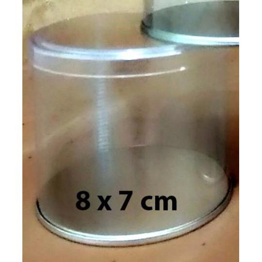 [/] Tabung Mika Kaleng Toples 8,3x7 cm