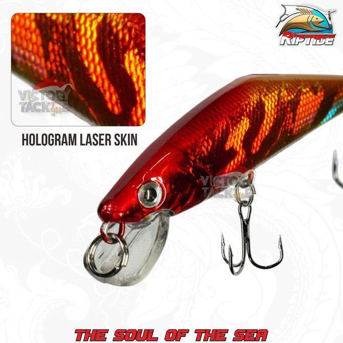 UMPAN PANCING LURE MINNOW Riptide BISMA Minnow Sinking Lure 6.9 CM 5.3 GRAM