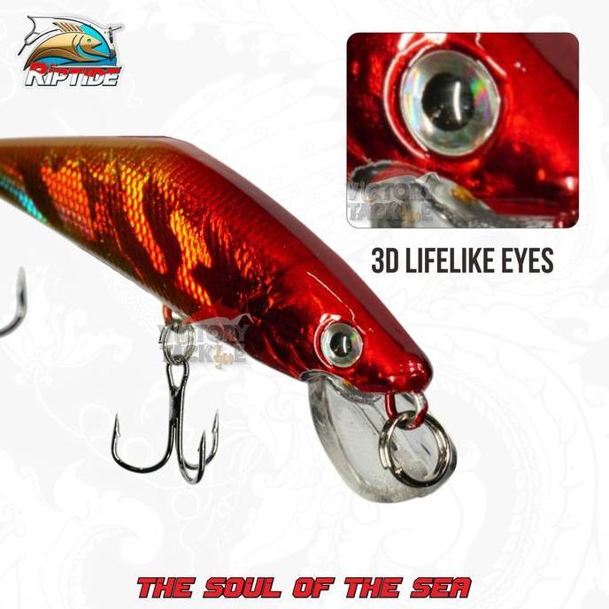 UMPAN PANCING LURE MINNOW Riptide BISMA Minnow Sinking Lure 6.9 CM 5.3 GRAM