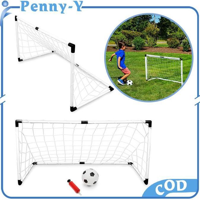 POALA 2pcs Mainan Gawang sepak bola anak Mainan Gawang Bola gawang anak bola