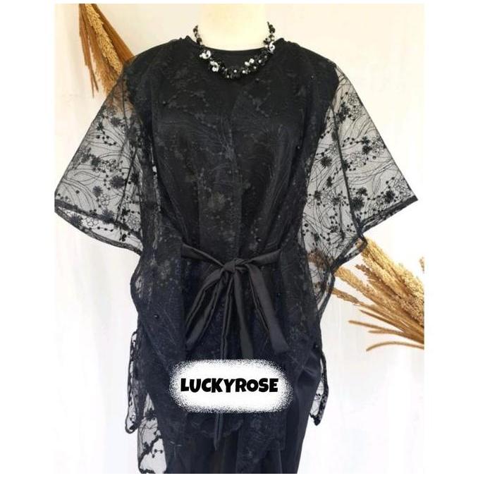 Wrap Outer Tille Ribbon Outer Organza Pita Outer Tulle Outer Brukat Outfit Kondangan Outer Lengan Pa