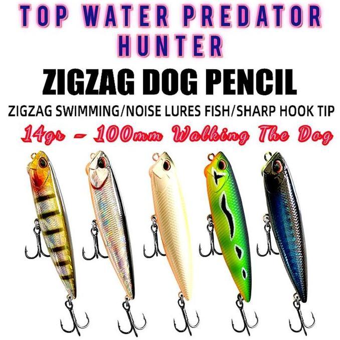 UMPAN PENCIL WTD ZIG-ZAG 14GR - 10CM UMPAN BASS FAMILY TOMAN GT [UMHP18]