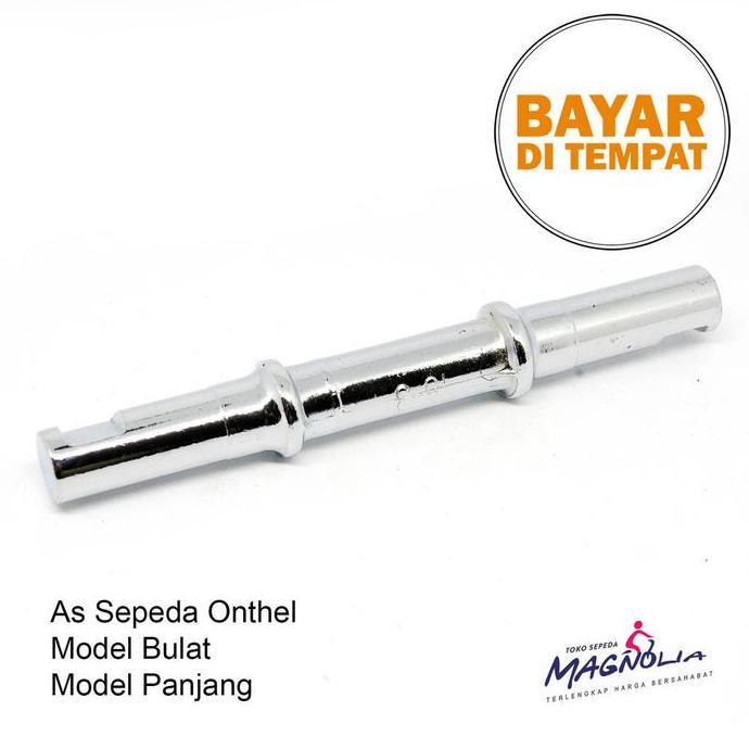 Murah As Tengah Sepeda Onthel Model Bulat BB Axle Sepeda Onthel- Non COD