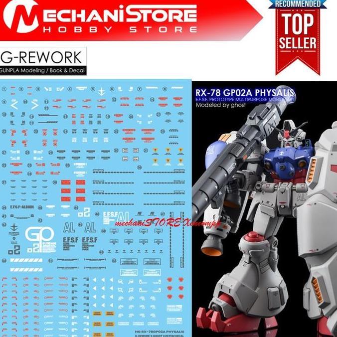 Water Decal HG RX-78 GP02A Physalis by G-REWORK