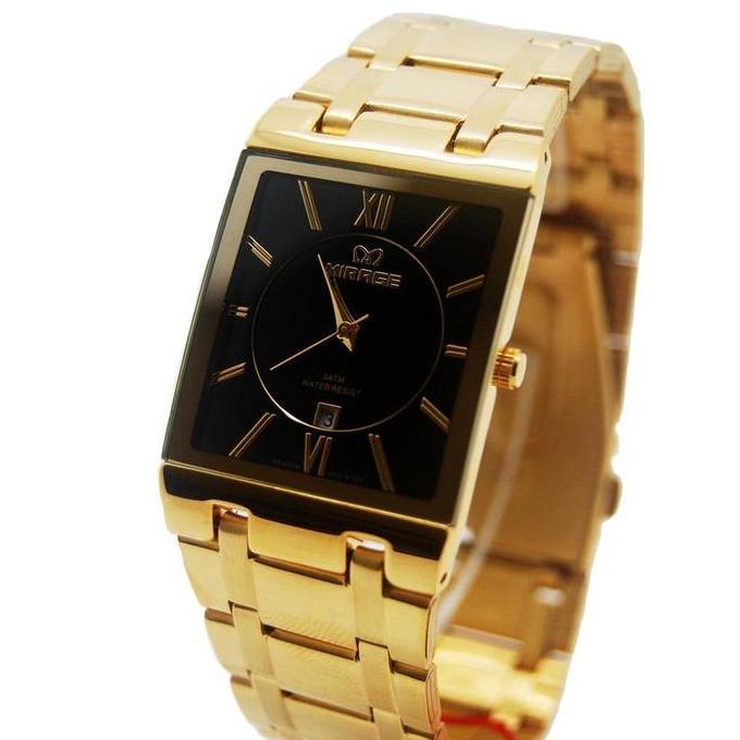 Sedia Jam Tangan Mirage Original Cowok Klasik Gold 7908M | Original 100%