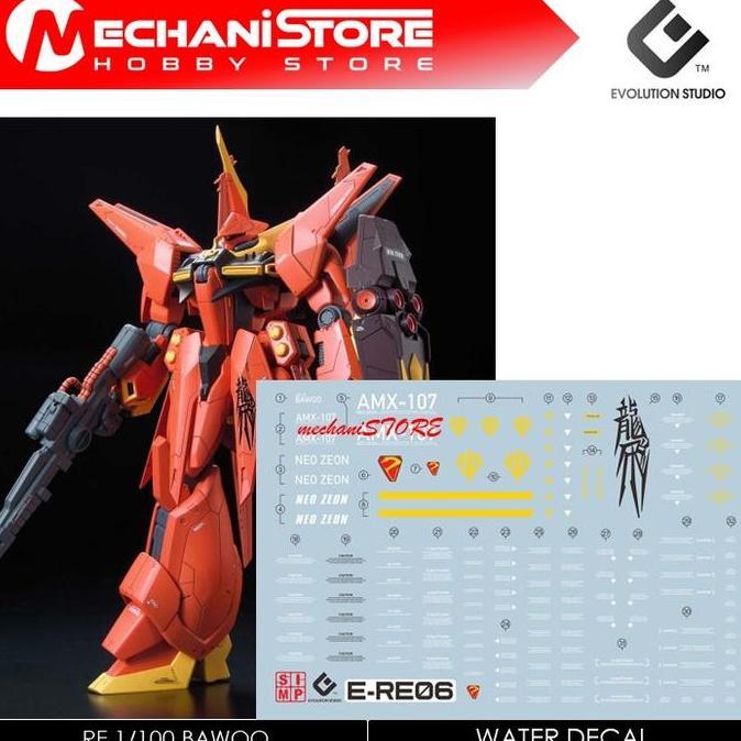 EVO Decal RE 1/100 - RE06 Bawoo