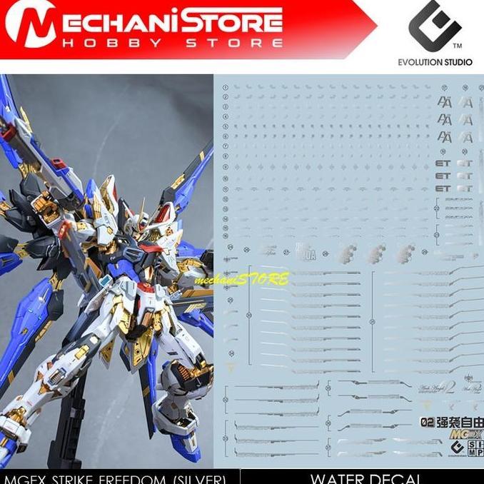 EVO Decal MGEX - MGEX02GS Strike Freedom (Silver)